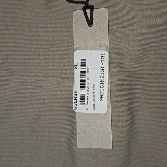 Essentials Fear of God Men's Short Sleeve T-Shirt Moss Size XL NWT - Picture 7 of 13